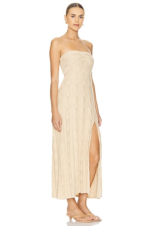 MISA Los Angeles Aicha Dress in Beige