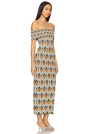 MISA Los Angeles Avi Dress in Brown