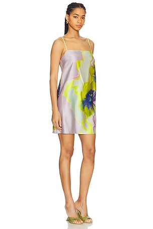 MISA Los Angeles Maxine Dress in Green,Purple