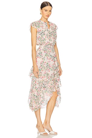 MISA Los Angeles Ilysa Dress in Neutral,Green