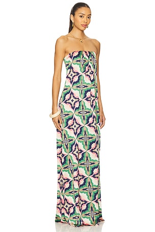 MISA Los Angeles Divina Dress in Green,Purple
