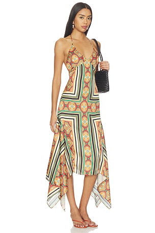 MISA Los Angeles ROBE MI-LONGUE SHEILA en Orange