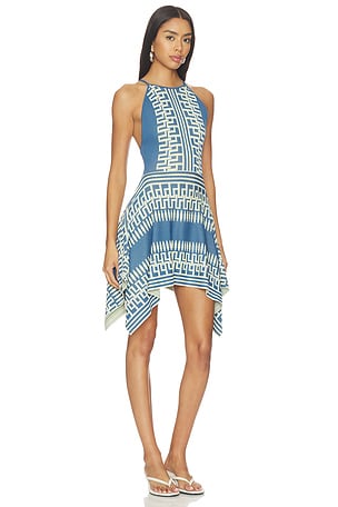 MISA Los Angeles Jansen Mini Dress in Blue