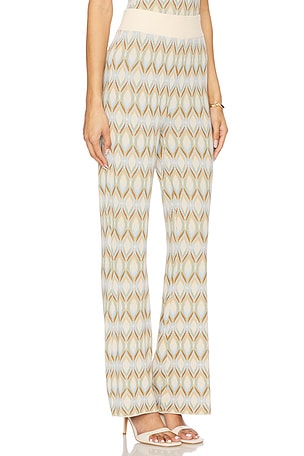 MISA Los Angeles Roura Pant in Cream,Brown