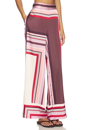 MISA Los Angeles Izzie Pant in Pink,Brown