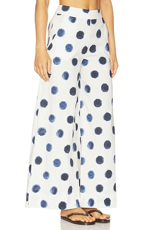 Misa los angeles pantalón billie en color Blanco,Marino