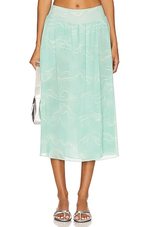 MISA Los Angeles Louise Skirt in Green