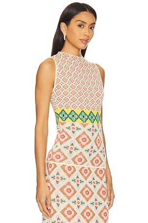 MISA Los Angeles Lona Top in Pink,Lemon