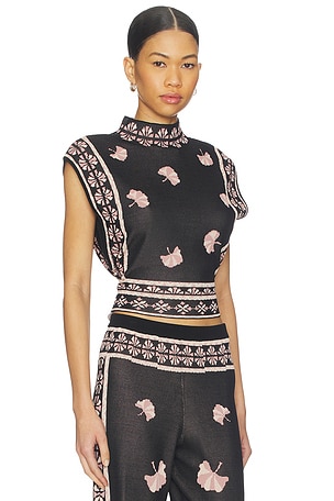 MISA Los Angeles Alva Top in Black