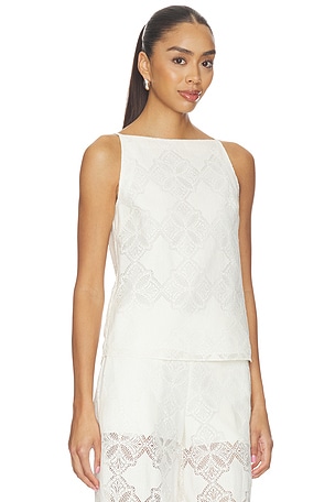 MISA Los Angeles Prisha Top in Ivory