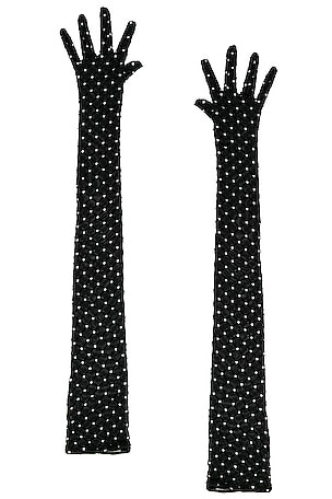 Shiny fishnet tights, black & silver