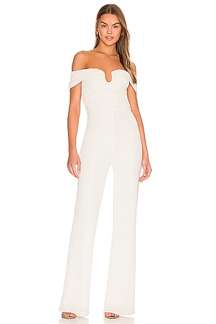 BCBGMAXAZRIA Plunging Cut Out Jumpsuit in Aurora REVOLVE