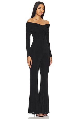 MISHA Rylee Slinky Jumpsuit in Black