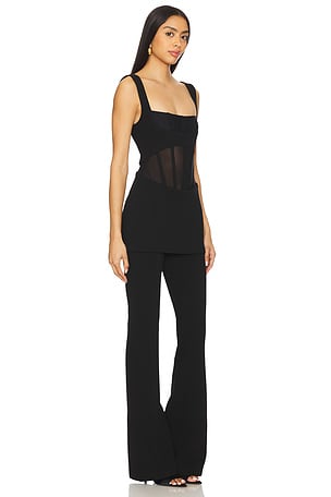 MISHA Ines Jumpsuit in Black