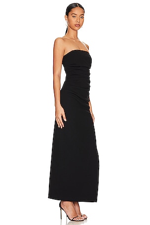 MISHA Blythe Bonded Gown in Black