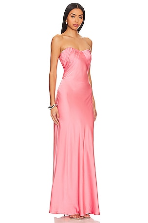 MISHA Livia Maxi Dress in Pink