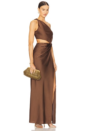 MISHA Kristin Gown in Brown