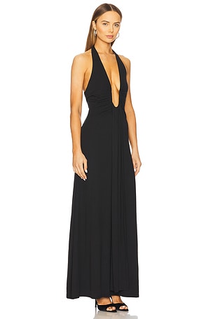 MISHA ROBE MAXI JENNIFER in Black