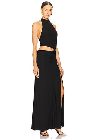 MISHA The Kendall Jersey Dress in Black