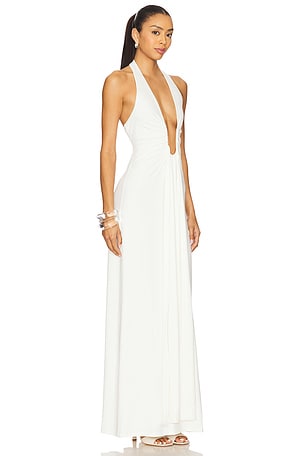 MISHA Jennifer Maxi Dress in Ivory