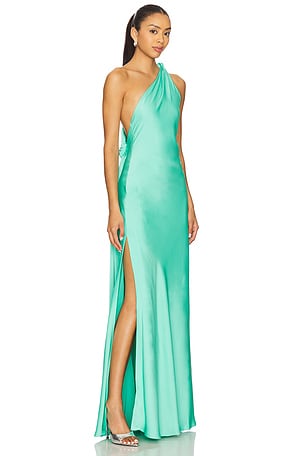 MISHA Julianna Gown in Mint