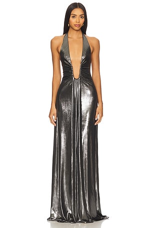 The Jennifer Foil Jersey Dress MISHA
