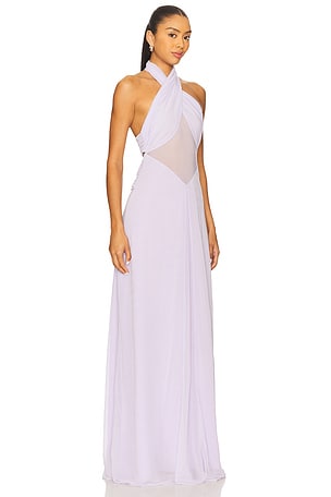 MISHA The Pippa Braid Dress in Purple