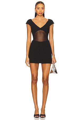 The Salvador Bonded Crepe Mini Dress MISHA