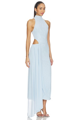 MISHA The Sipario Mesh Dress in Baby Blue