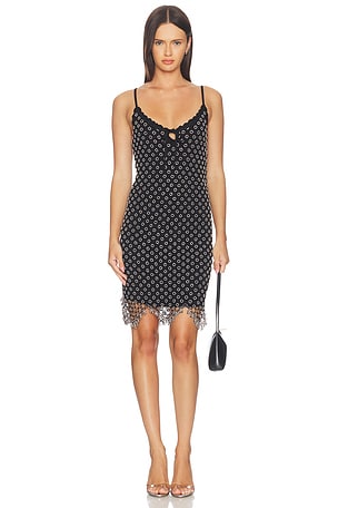 The Beaded Crochet Mini Dress MISHA