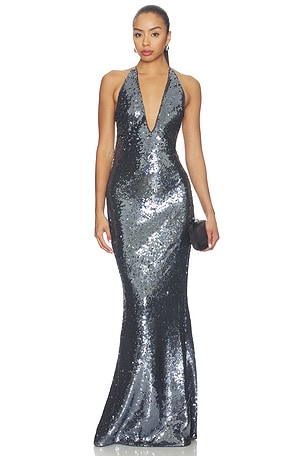 The Plundge Sequin Jersey Dress MISHA