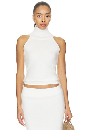 Brushed Cashmere Halter Top MISHA