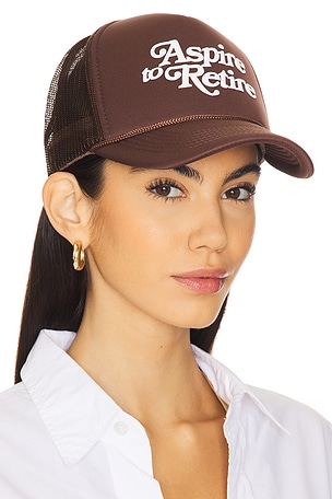 Aspire Script Trucker Hat Motel Margarita