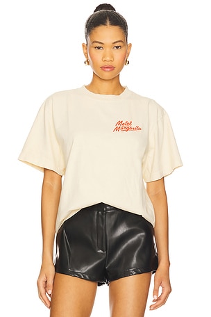 Motel Margarita If Lost Tee in Cream