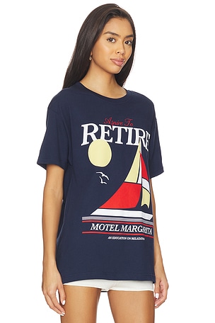 Motel Margarita Relaxation Tee in Blue. Size XL/1X. Also