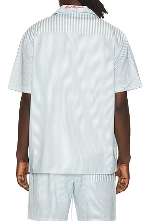 Motel Margarita Del Mar Button Up Shirt in Baby Blue