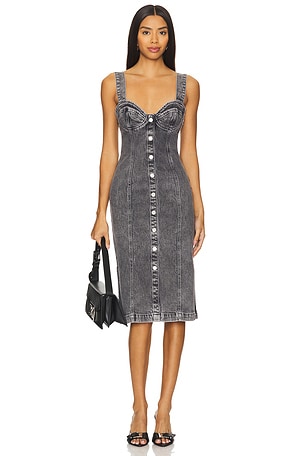 Stretch Denim Dress Moschino Jeans