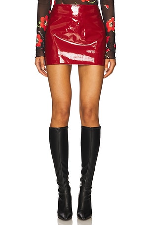Leather Mini Skirt Moschino Jeans