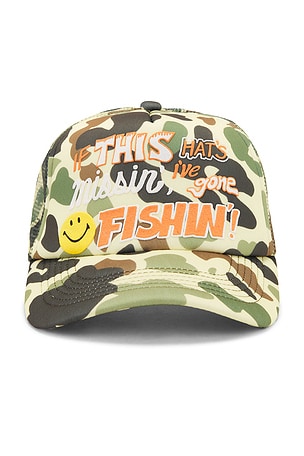 Smiley Camo Trucker Hat Market