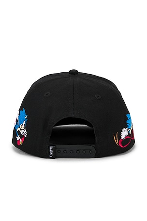 Market x Sonic Run 5 Panel Hat in Black