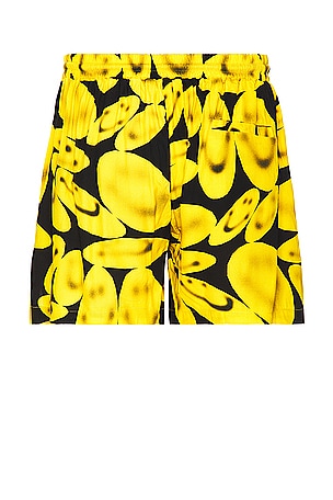 Market Smiley Afterhours Easy Shorts in Yellow