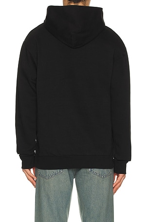 Market Smiley Call My Lawyer Bear Hoodie in Black