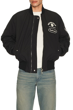 Market Handyman Reversible Bomber Jacket in Black