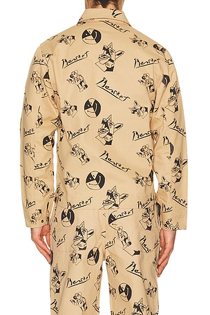 Market Smiley Cubism Work Jacket in Tan