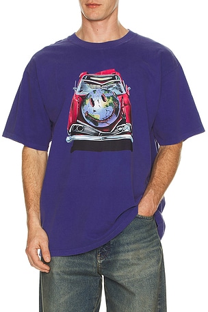 Market Pride in My Ride Tee in Blue. Size XL/1X. Also