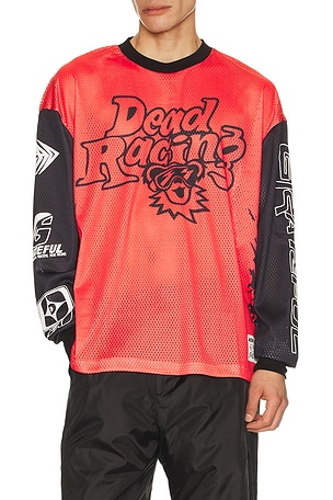 Market x Grateful Dead Moto Jersey in Red