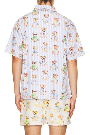 Market camisa en color azul