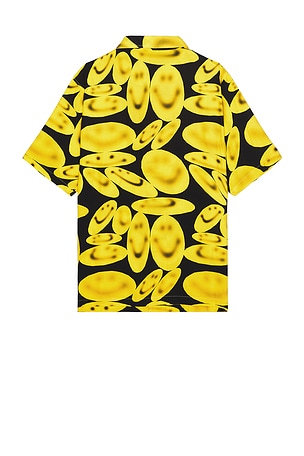 Market Smiley Afterhours Short Sleeve Button Up in Black