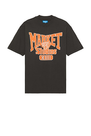 Market Studios T-Shirt in Charcoal