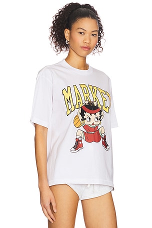 Market Betty Boop Dunking T-Shirt in White
